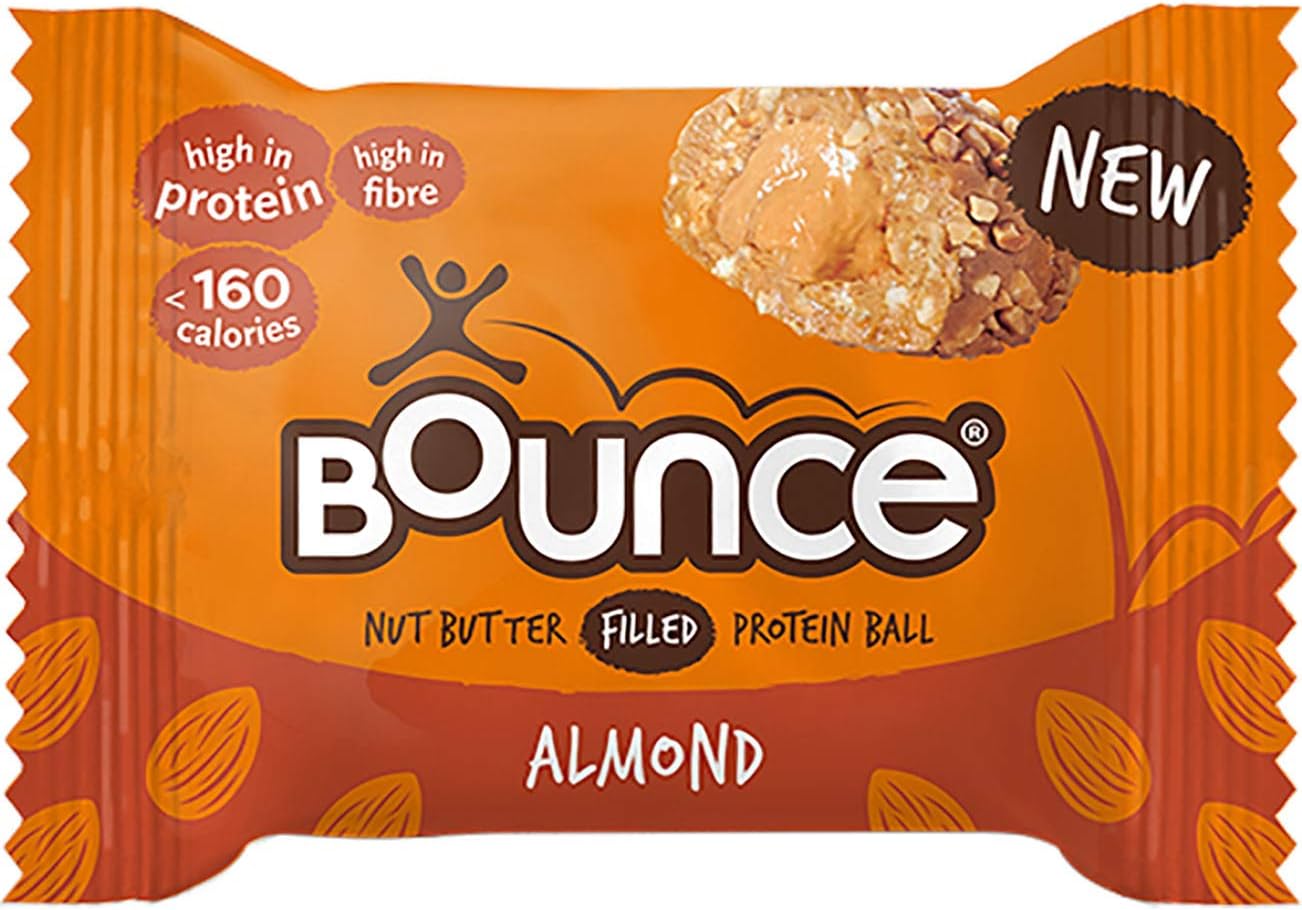 Bounce Nut Butter Filled Protein Balls 35g Pack of 12 (Almond) Amazon