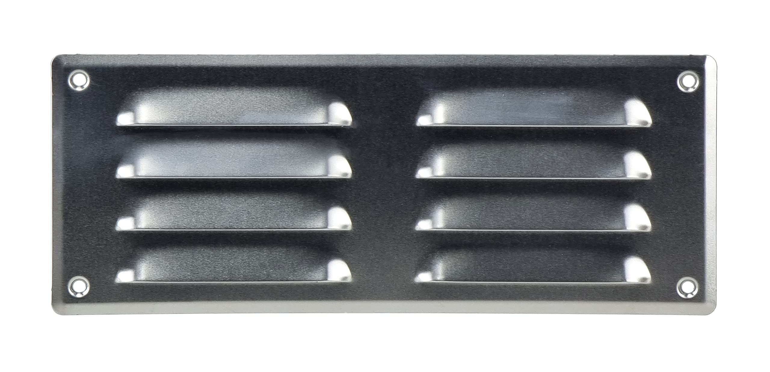 Steinberg14 Aluminium 260x105mm Metal Air Vent Cover with Insect Mesh - 10x4 inch Ventilation Grille - Rectangular Air Vents for Outdoor and Indoor - Air Vent Register for Walls and Ceilings