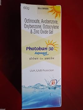 Photoban-30 Aquagel UVA/UVB for Sun Care and Pimple Scar Protection (60 g)