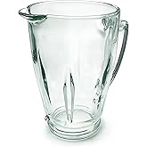Replacement 6-cup glass jar,Compatible with Oster Pro 1200 Blenders (BLSTMB-CBG, BLSTMB-CBF, BLSTMB-BBG) and Oster Master Series Blender(BLSTJJ-GPB-000,BLSTTM-GM0-000) (Glass Jar)