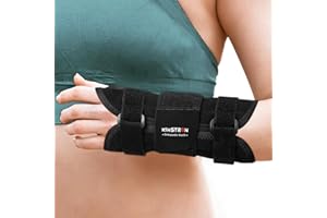Kinstron Carpal Tunnel Wrist Brace for Night & Day Support, Upgraded 360° Adjustable Triple Strap Support System with Bioinc 