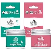 Earth Mama Nipple Butter™ & Diaper Balm | Nipple Cream & Organic Skincare for Baby | Breastfeeding & Postpartum Essentials Bu