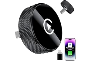 Wireless CarPlay Adapter, 2 in 1 Car Play & Android Auto Wired CarPlay to Wireless, 2025-2026 Upgrade Mini Car Play Adapter P