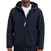 Michael Kors mens Softshell Jacket With Faux Sherpa Lining, Wind and Water Resistant Jackets for Men