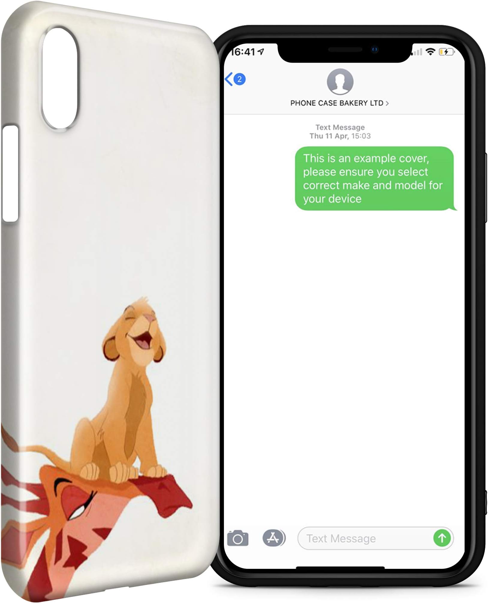 Mufasa Lion king Disney Simba Rafiki Zazu kid movie gift fan art Full 3D effect Phone case cover shell for apple Iphone and Samsung - IPHONE XS MAX - 6