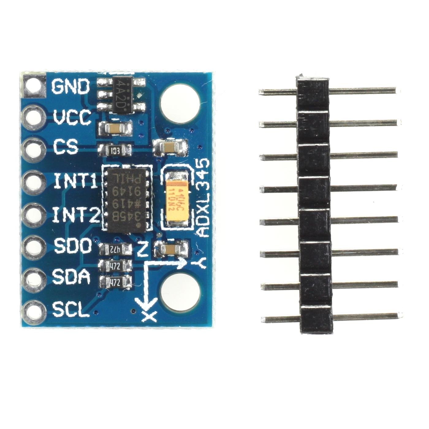 ADXL345 Module, Accelerometer, 3-Axis Accelerometer, I2C, SPI, G-sensor for Arduino, Raspberry Pi, etc.