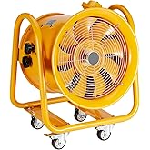 VEVOR Explosion Proof Fan 16 Inch, 350W 4240CFM, Industrial Portable Ventilator Blower/Exhaust with 9.8ft Light Cord -No Plug