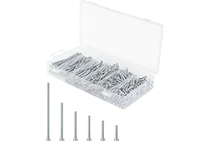 Mr. Pen- Machine Screw Assortment Kit, 370 Pcs: #6-32 Flat Head Phillips Machine Screws, Assorted Wall & Outlet Screws