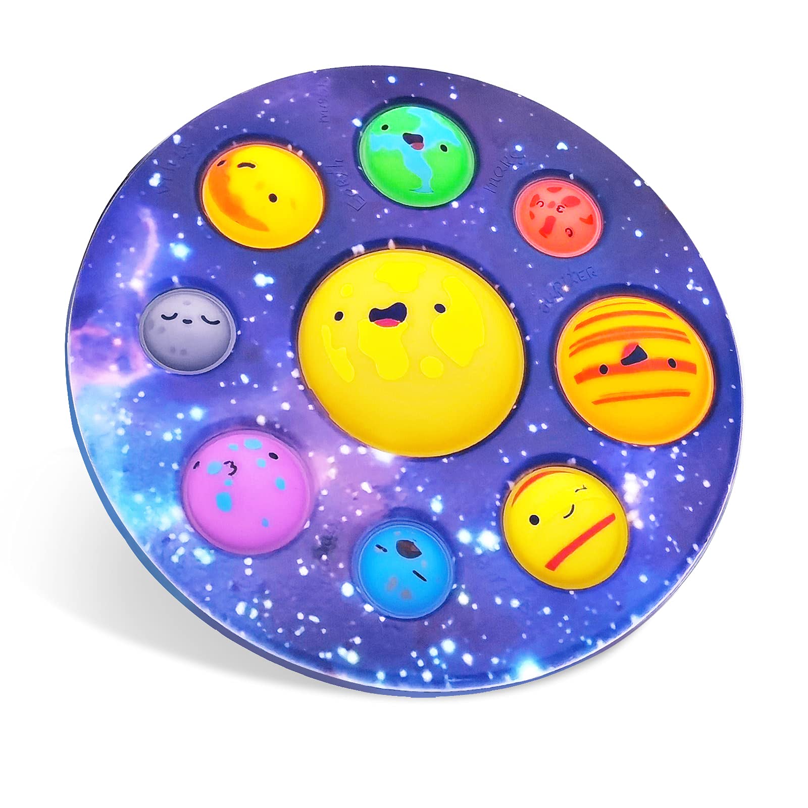 vita dennis Popping Its Fidget Toy, Planetary Finger Push Bubble, Eight Planets Sensory Fidget Toys for Kids and Adults, Autism Special Needs Relieve Stress and Anxiety
