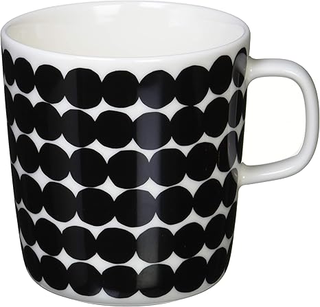 Amazon Co Jp Marimekko マリメッコ マグカップ ブラック ホワイト 容量 400ml ホーム キッチン