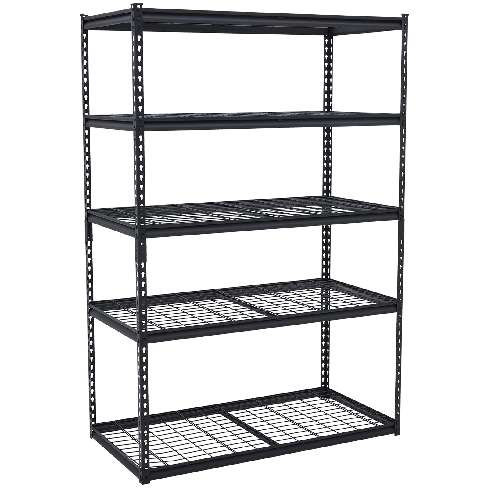 Photo 1 of Garage Shelving, Heavy Duty Garage Shelving 48" L x 24" W x 72" H, 2500lbs Load Bearing Storage Shelves Adjustable, Durable Metal Storage Shelves, Easy Assemble for Garage, Basement