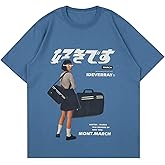 Vamtac Graphic Tees Mens Graphic T-Shirts Japanese Y2k Shirt Vintage Tee Harajuku Tops