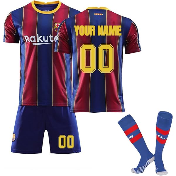 Maglia Da Calcio YEESON Ragazzo 2024/2025 Barca Home Lamine Yamal #19, Set Con Pantaloncini, Verde, Taglia 11-13 Anni, 100% Poliestere