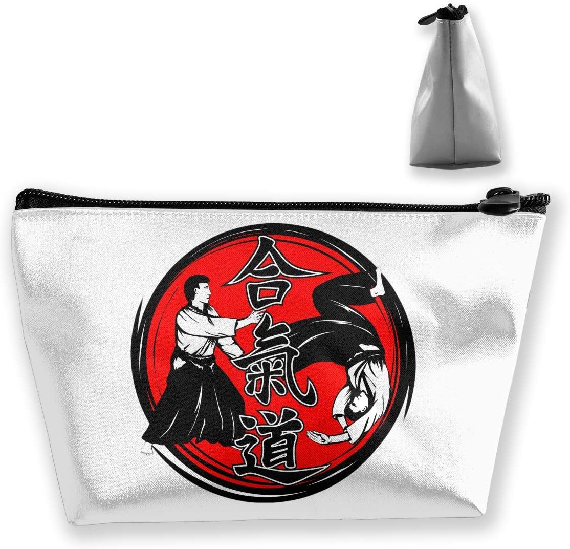 Trapezoid Toiletry Pouch Portable Travel Bag I Do Aikido Makeup Bag