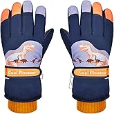 AuSletie Kids Gloves Winter Waterproof Snow Ski Gloves for Girls, Winter Outdoors Warm for Children