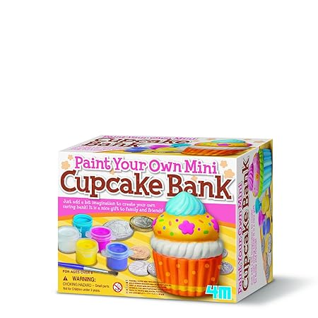 Top Selling 4m Paint Your Own Mini Cupcake Bank A Fun Arts