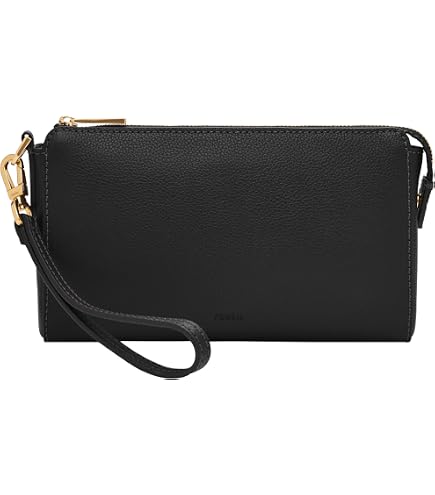 Fossil Women's Logan Leather Wallet RFID Blocking Zip Around