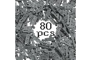 Ball Joints Building Bricks 80 Pack, 1x2 Plates with 5.9mm Cup & Towball, Compatible with Lego Ball Joints and Major Brick Br