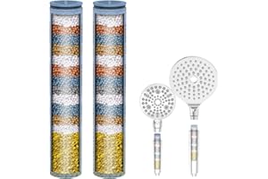 MakeFit Shower Head Filter Replacement Cartridge for SSJ781/DSSJ781/ DSSJ781-01 MakeFit Filtered Handheld Shower Head (2-PACK)