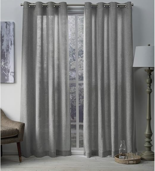Amazon Com Exclusive Home Curtains Sparkles Heavyweight Metallic