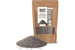 Premium Raw Chia Seeds/Graines de Chia, 1kg (2.2 lbs) | Black Chia, Organic Quality, Non-GMO | High in Fiber & Omega-3, Perfe