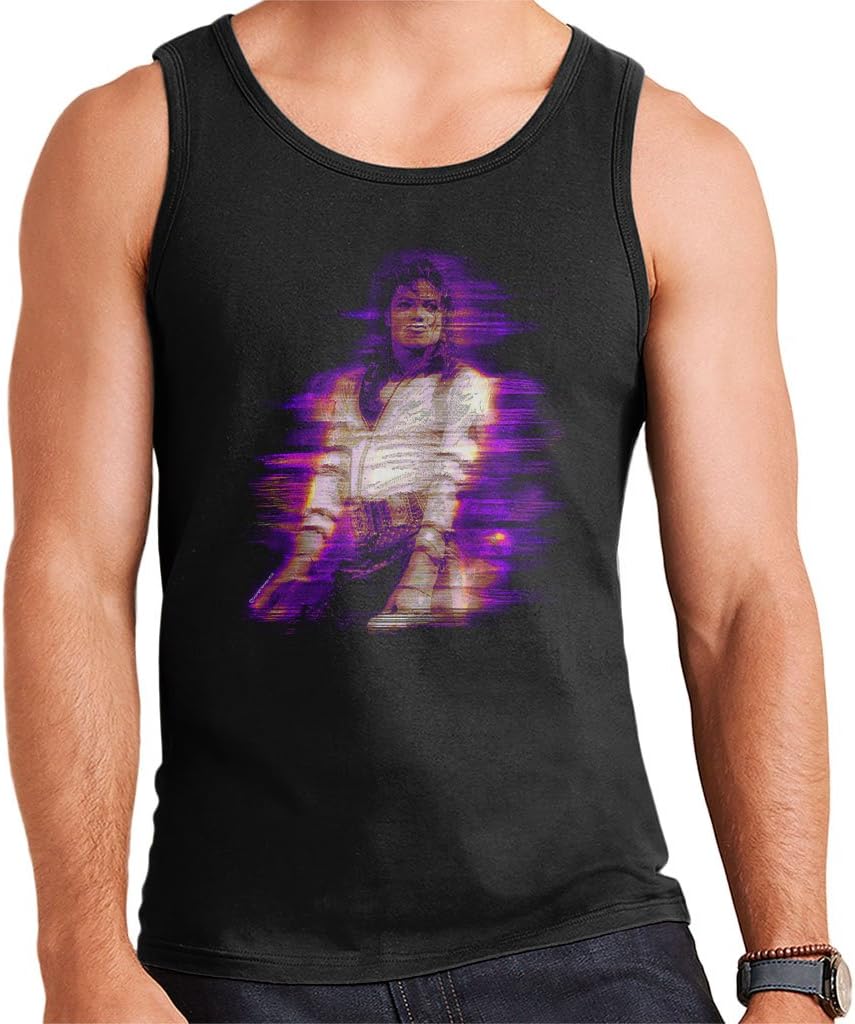 POD66 Michael Jackson Bad World Tour 1988 Purple Flare Men's Vest