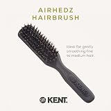 KENT AirHedz Pro Narrow Pure Bristle Paddle Brush Graphite Grey Hair Brush view 3