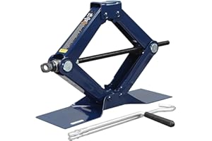 TCE AT10152U Torin Steel Scissor Lift Jack Car Kit, 1.5 Ton (3,000 lb) Capacity, Blue
