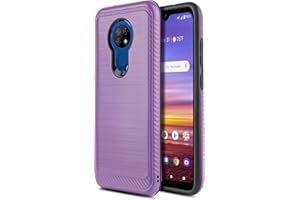 WEYAIS CasemartUSA Phone Case for [AT&T Radiant Max/Cricket Ovation], [Modern Series][Purple] Shockproof Brushed Protective Cover for AT&T Radiant Max & Cricket Ovation