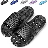 Mens Shower Shoes With Holes Dry Quickly Bath Slippers Womens Non Slip Indoor Home Bedroom Pool Spa Guest College Dorm