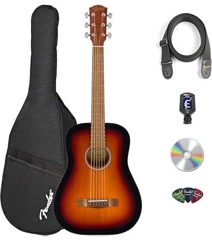 Amazon.com: Fender FA-15 3/4 Scale Steel String Acoustic Guitar