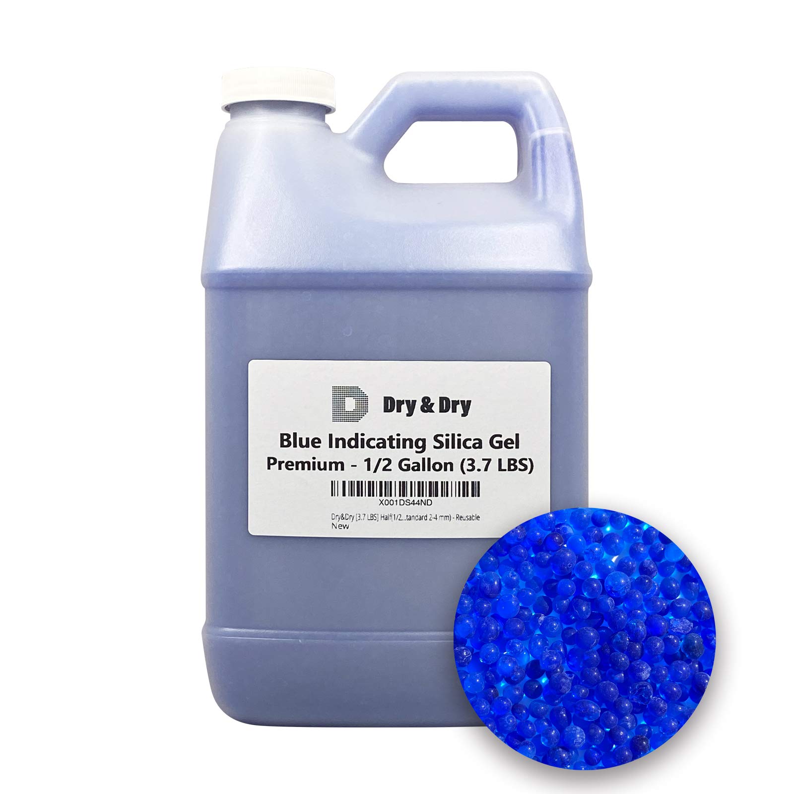 DRY&DRY Half(1/2) Gallon Replacement Desiccant Indicating Silica Gel