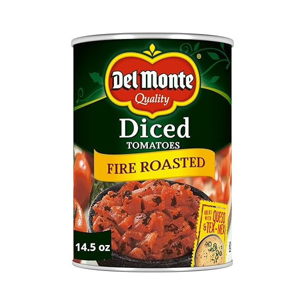 DEL MONTE FIRE ROASTED DICED TOMATOES, 14.5 OZ CAN