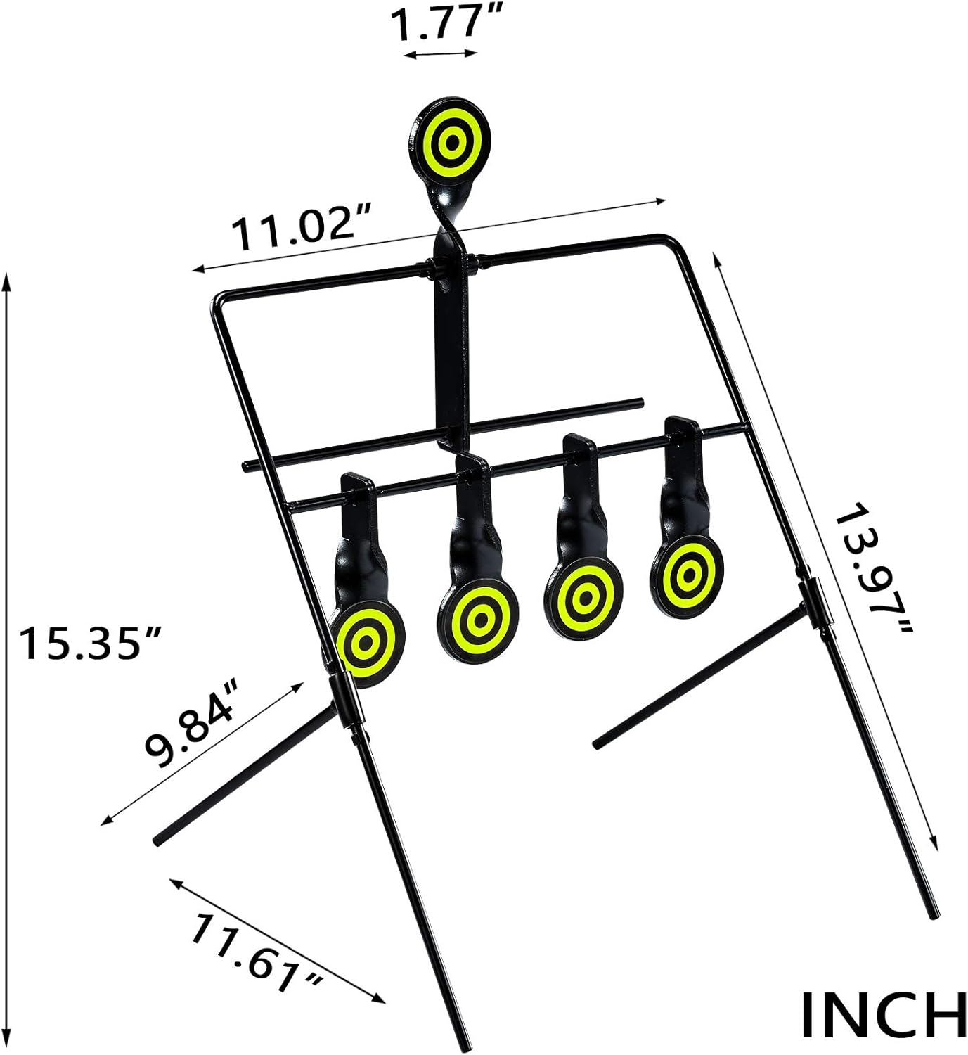 KNINE OUTDOORS 4 Targets Air Gun Pellet BB Gun Rimfire Resetting Target, Rated for .22 .177 Caliber : Sports & Outdoors