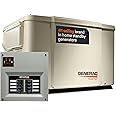 Generac 7.5kW Powerpact Home Standby Generator with 50 Amp Transfer Switch, Reliable for Whole House Use, Natural or LP Gas Powered, Long-Life Operation, Digital Controller with LED Indicators, Bisque