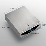 Modunful Paper Towel Dispenser Wall Mount Stainless Steel Large Capacity view 6