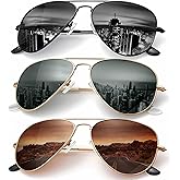 KALIYADI Classic Aviator Sunglasses for Men Women Driving Sun glasses Polarized Lens UV Blocking