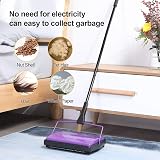 Yocada Carpet Sweeper Cleaner for Low Carpets and Pets Hair Purple view 8