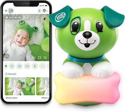 LeapFrog Scout 1080p Baby Monitor with 360° Pan Tilt Night Vision WiFi