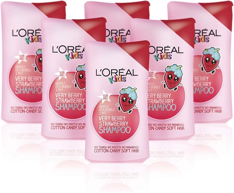 L'Oreal Paris Kids Extra Gentle 2in1 Very Berry Shampoo 250ml Pack of 6