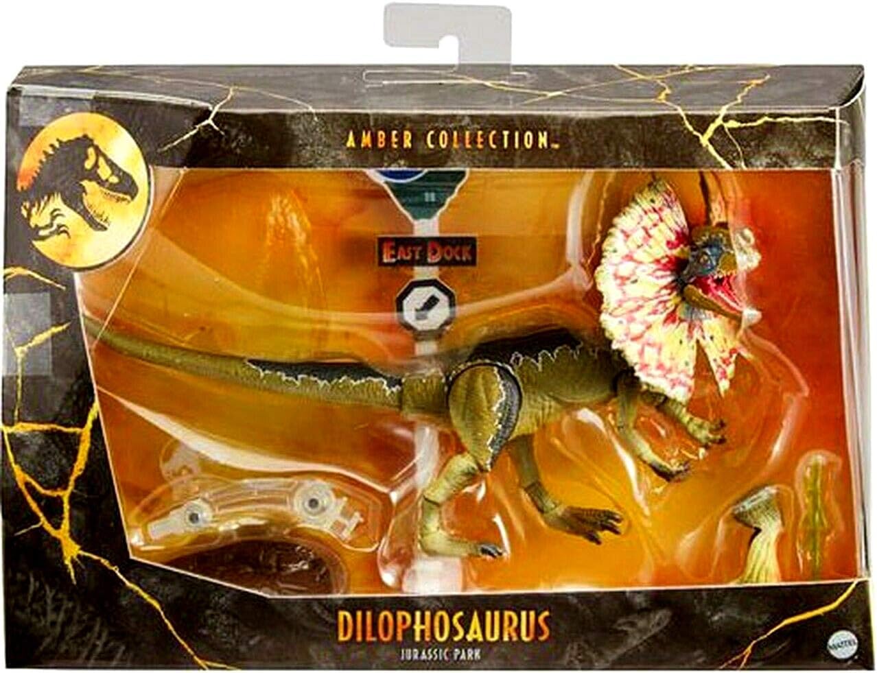 Amazon ジュラシック パーク マテル アンバーコレクション 6インチ アクションフィギュア ディロフォサウルス Jurassic Park Mattel Amber Collection 6inch Action Figure Dilophosaurus 映画 ワールド 恐竜 フィギュア グッズ 並行輸入品 フィギュア