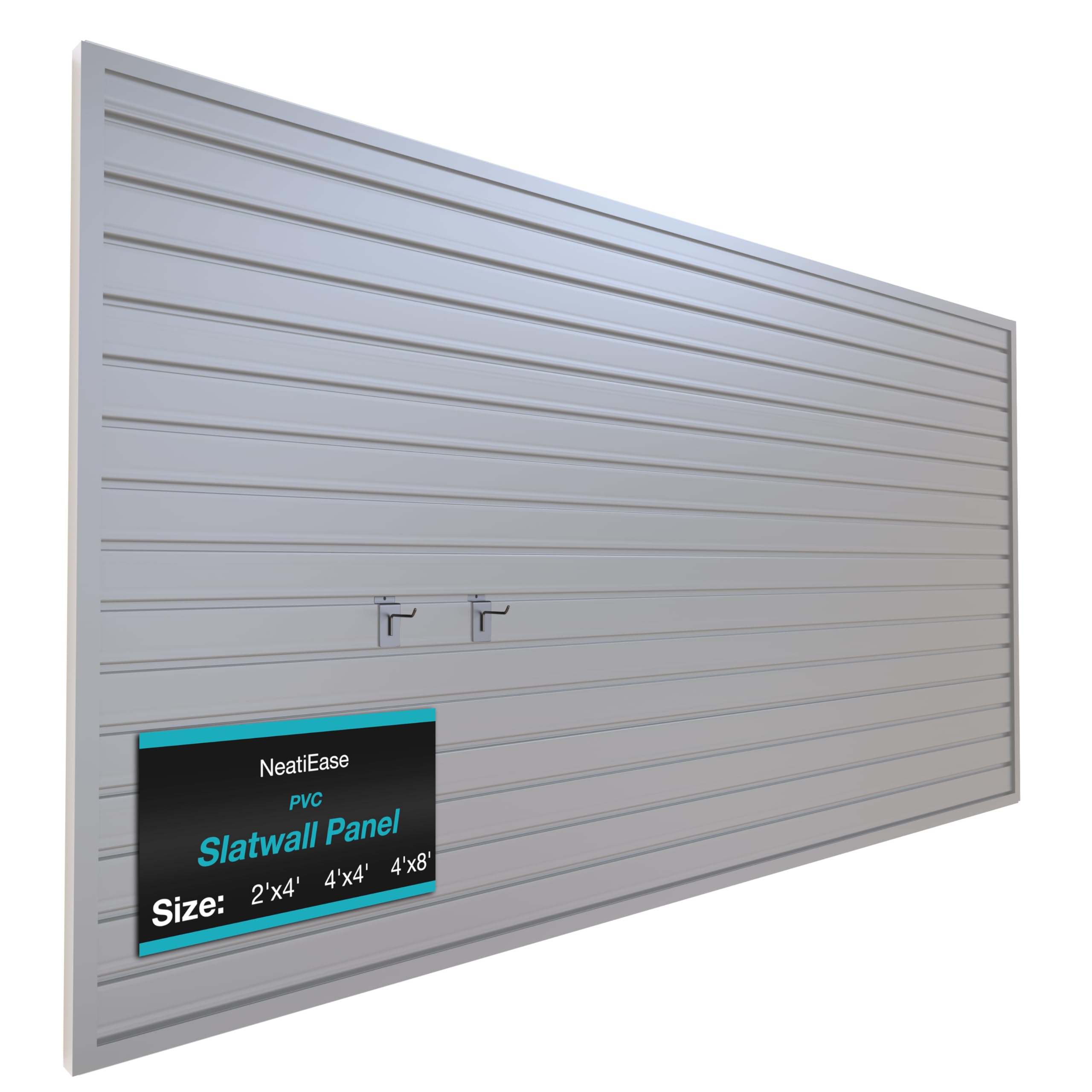 NeatiEase Slatwall Panel Wall Storage Systems, 4 x