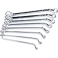 Performance Tool W1086 8Pc Offset Metric Box Wrench Set - Heavy-Duty Chrome Vanadium Steel Construction for Efficient Mechanics and DIY Enthusiasts