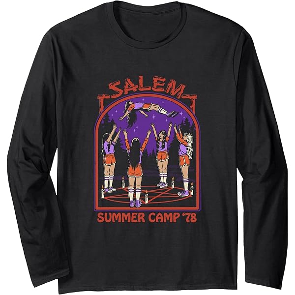 Amazon.com: Steven Rhodes Salem Witch Summer Camp '78 Retro Dark