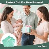 comfheat Baby Heating Pad Colic Belt Flaxseed Tummy Wrap Green view 7