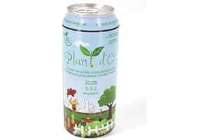 Plant d'Or 100% Natural Chicken Manure Fertilizer 300g - Premium 5-3-2 NP K, Approved for Organic Farming, Slow-Release Garde