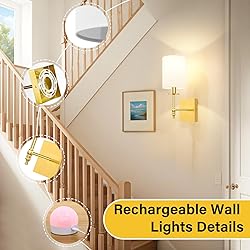 14.5 Inch Wall Sconces Battery Operated Set of