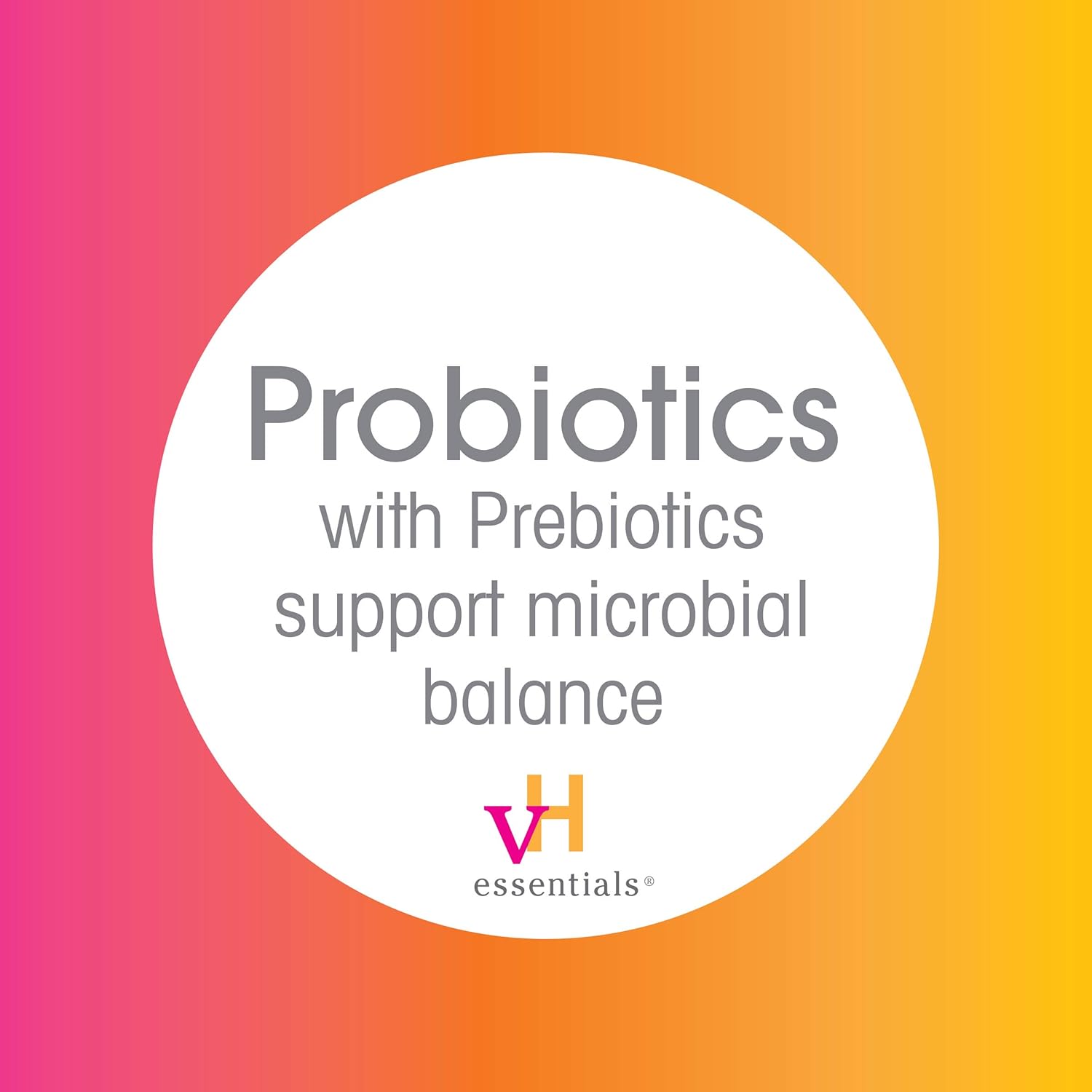 vH essentials Probiotics with Prebiotics and Cranberry Feminine Health Supplement - 60 Capsules: Kitchen & Dining