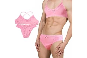 liuun Lingerie Set For Men, Sexy Bra And Underwear G String Exotic Man GayPanty, Sissy Panties Femboy,