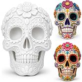 RattanView Day of The Dead Sugar Skull Resin Figurine Decor 6